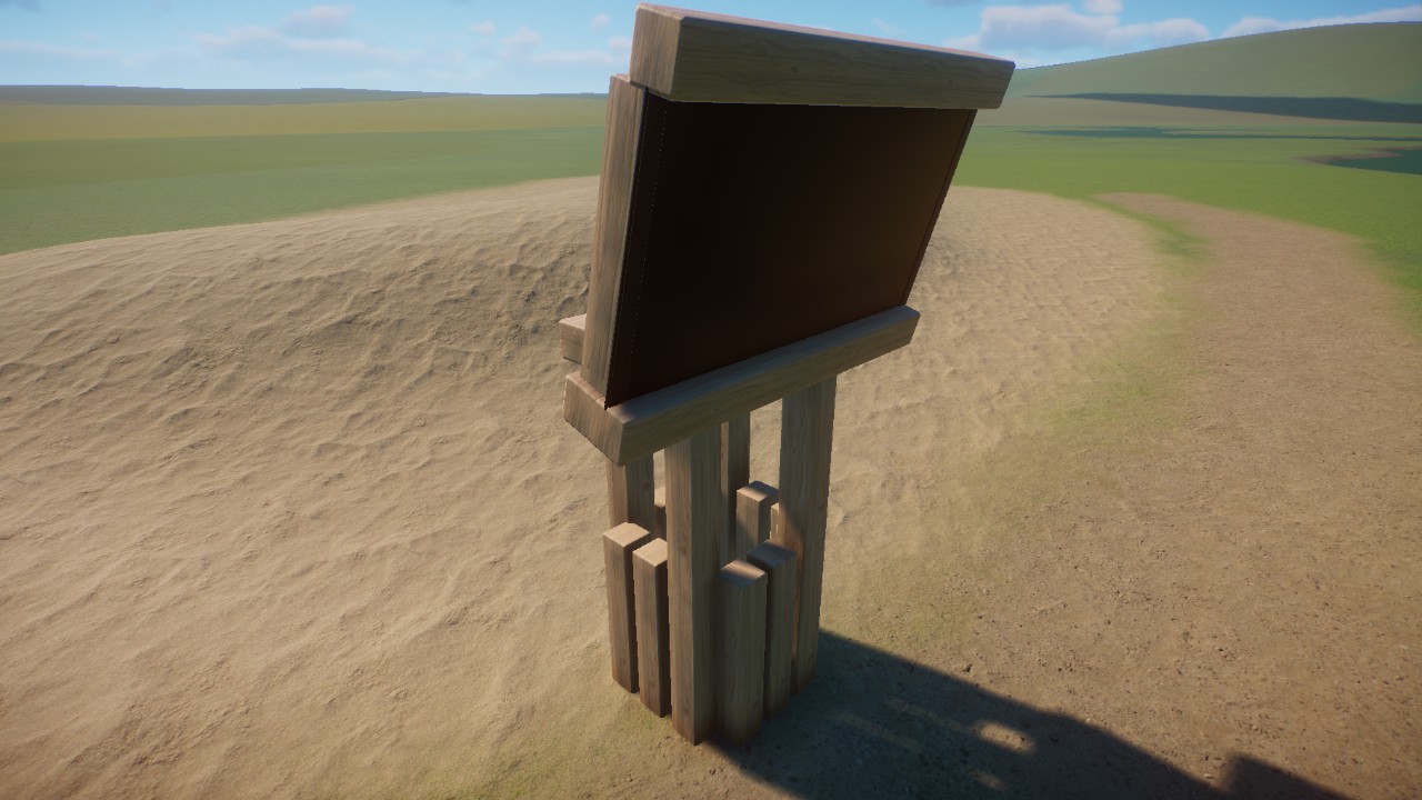 Donation box cage with info screen preview