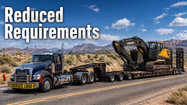 Ownable Lowboy Trailer Reduced Requirements