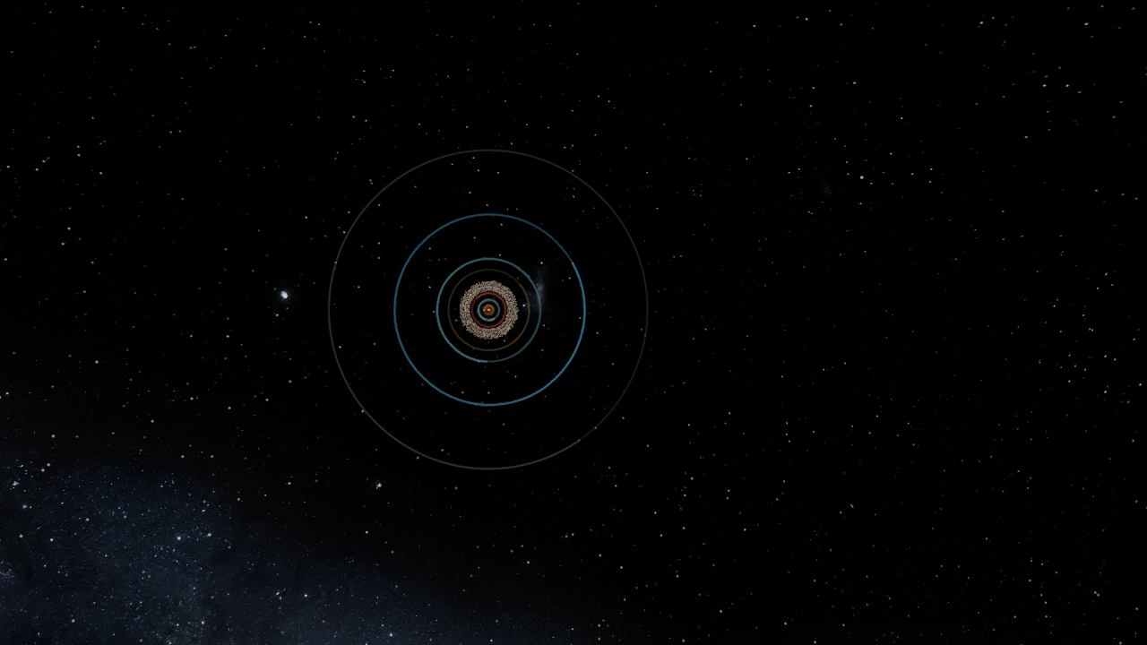 A system around a star with 85 jupiter masses