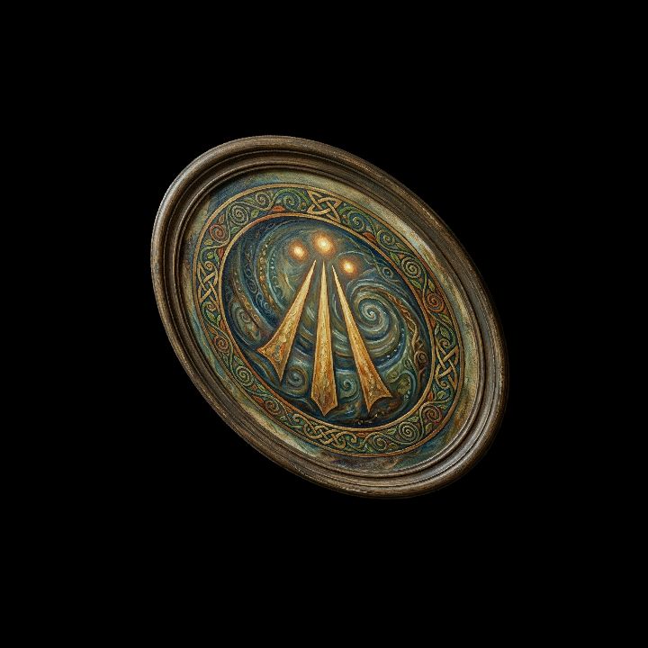 Painting, Symbol of Awen {2D}