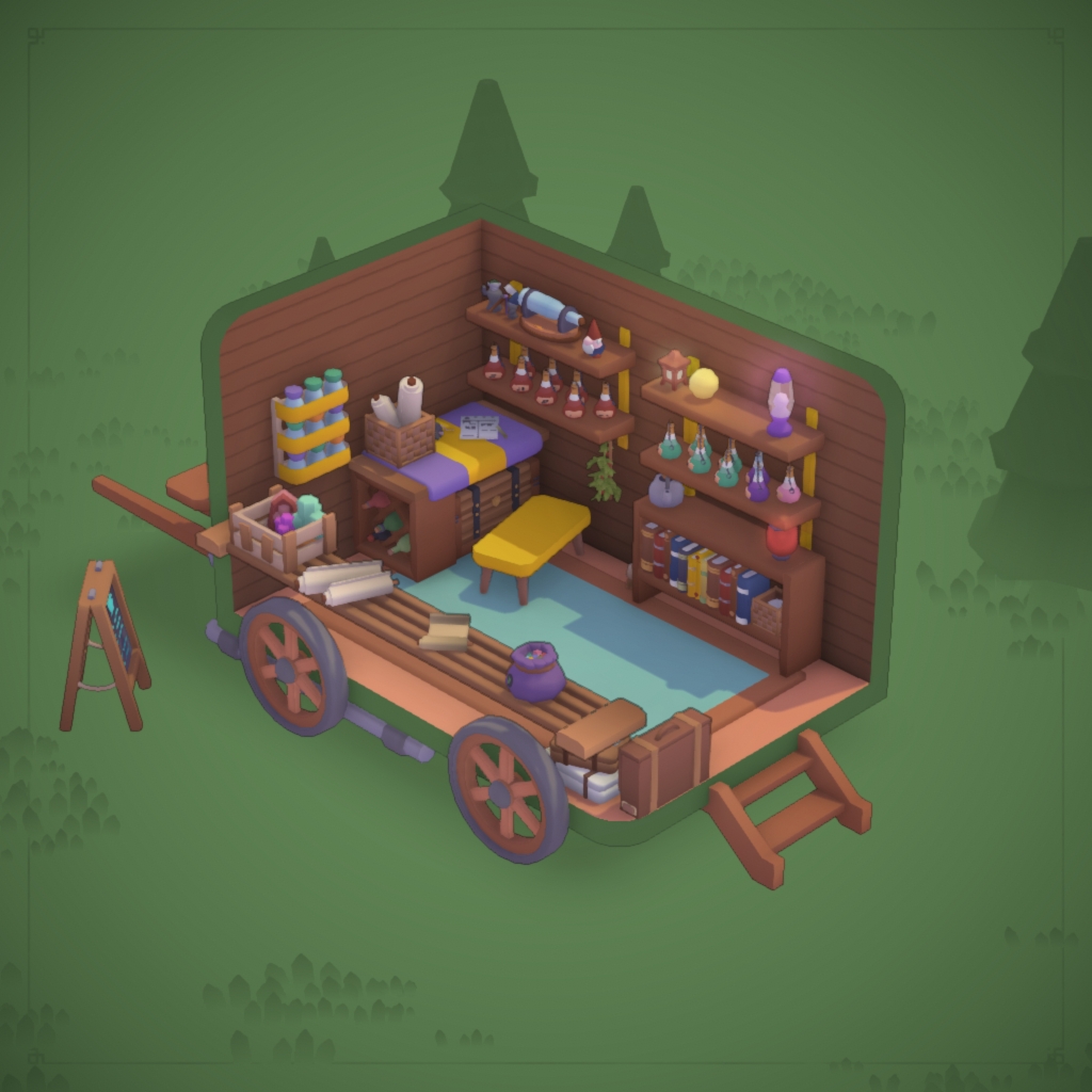 Potion travelling cart