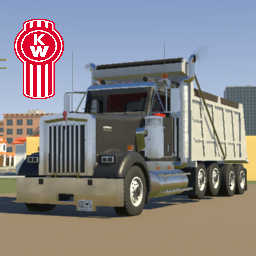 2007 Kenworth W900 Day-Cab Quad-Axle Dump Truck