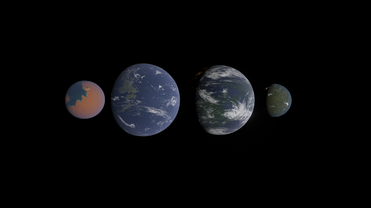 fully recreated space images #1 - terraformed rocky planets