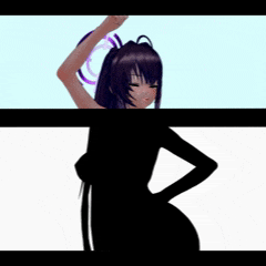 Asuna, Karin silhouette sex dance - tomboy