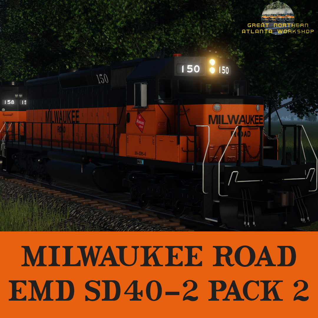 Milwaukee Road EMD SD40-2 Pack 2