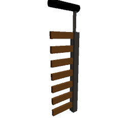 balcony railing chrom dark wood nut 25cm