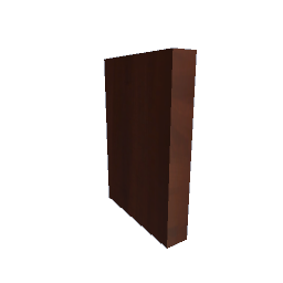 shelf vertical burnt beech 35cm x 25cm