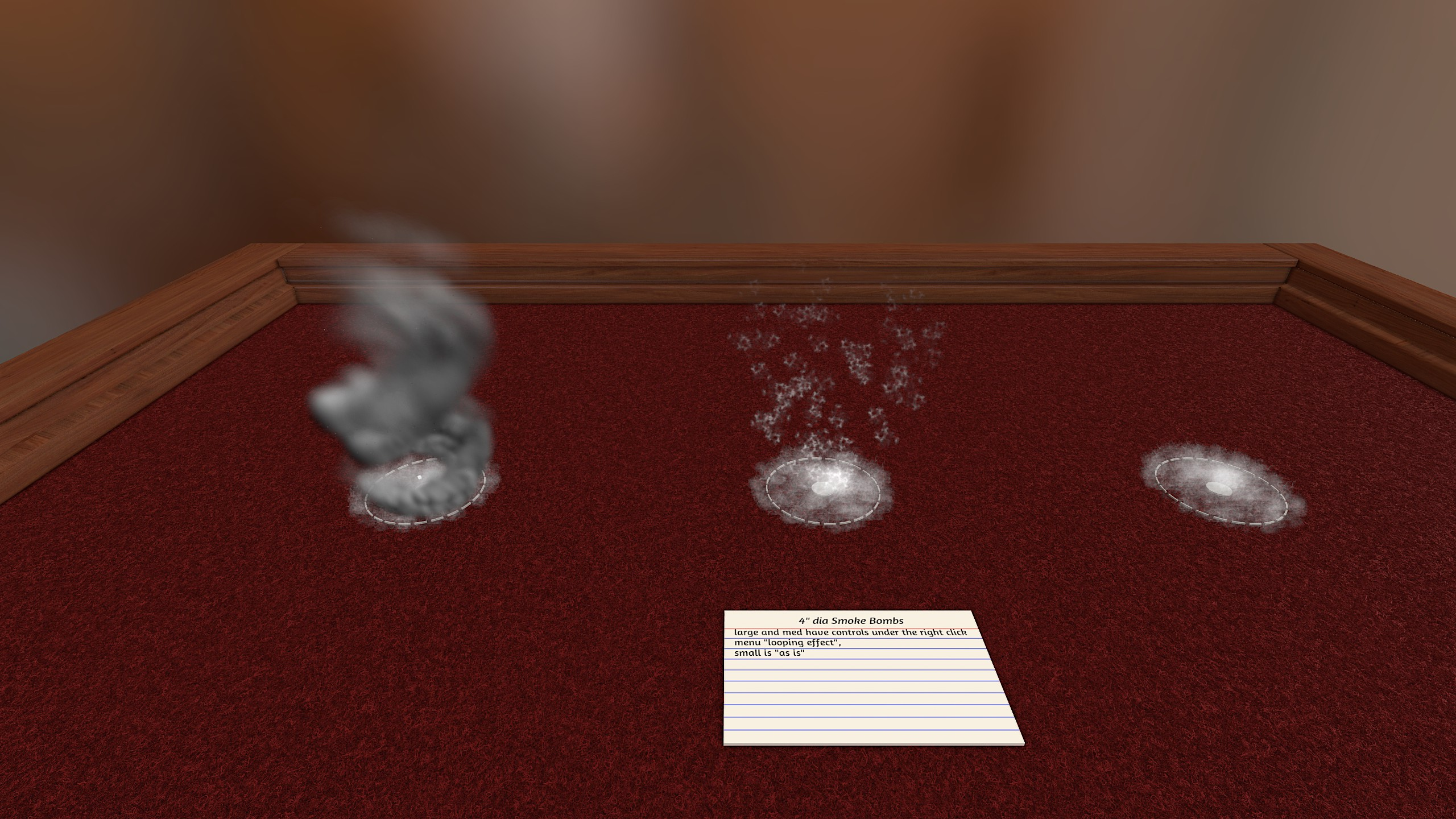 Smoke bomb templates - 4" Dia