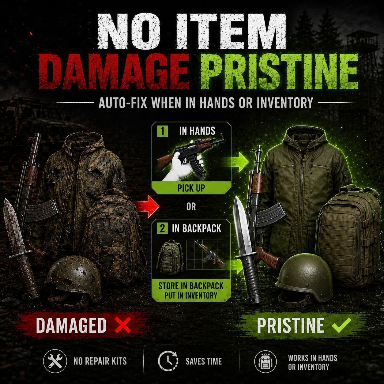 No Item Damage Pristine
