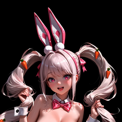Alice: Wonderland Bunny [Nikke] | Dark Background | Dark & Colored Versions | 4K 18+