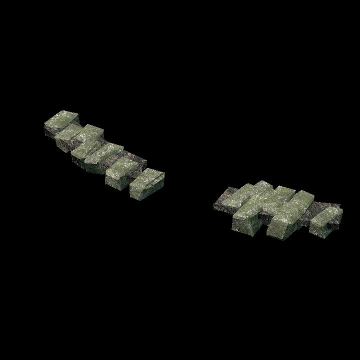 Jungle Ruins - path curve 2 D
