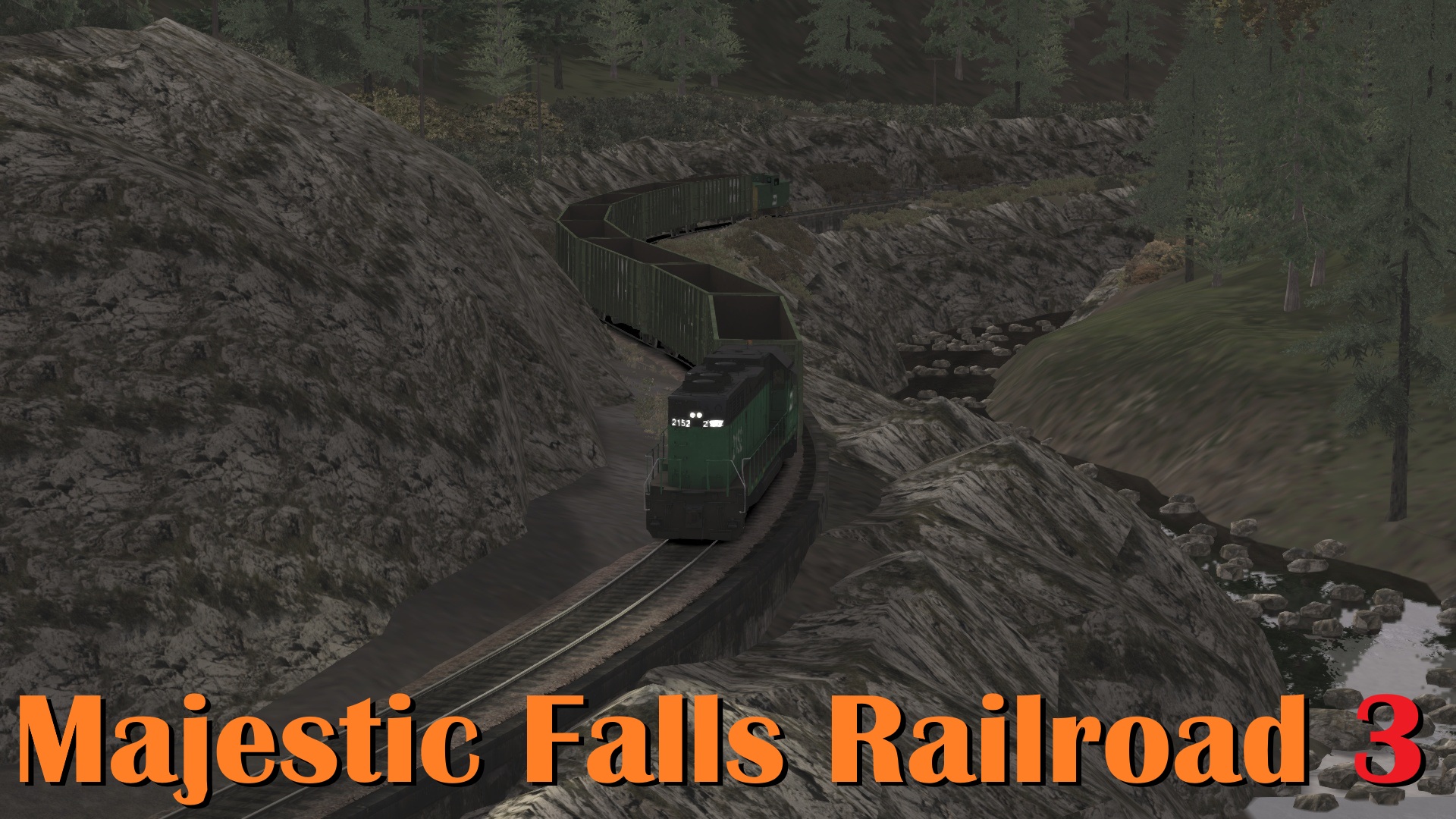 N.S1323 Majestic Falls - EMD GP38-2 Unloading Woodchips at Whitmore