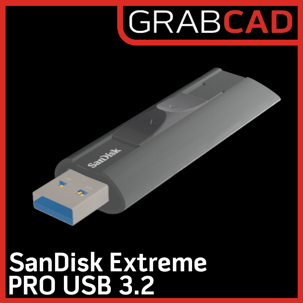 GrabCAD - SanDisk Extreme PRO USB 3.2 (Prop)