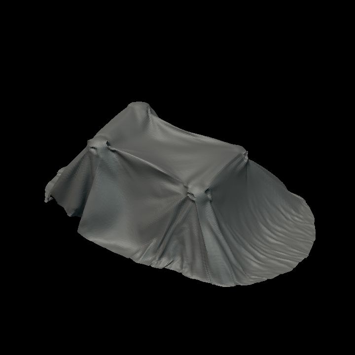 Covered furniture - Bed 2 colourable