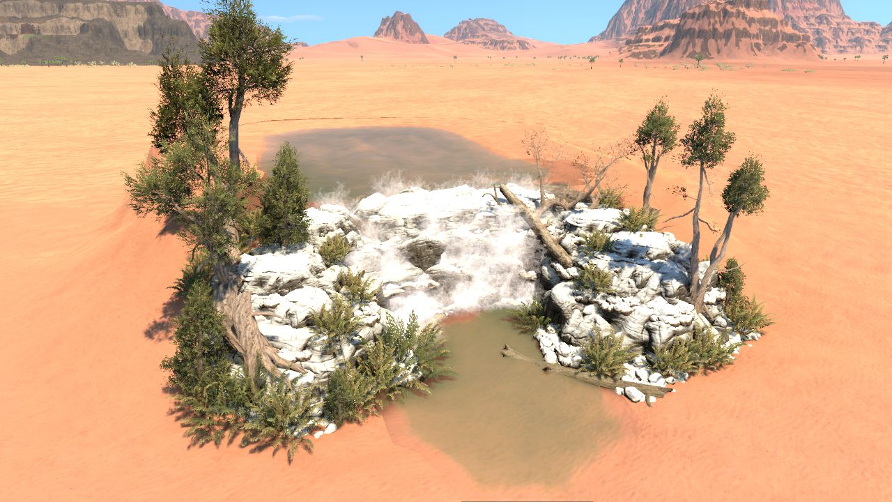 Paleo boreal waterfall
