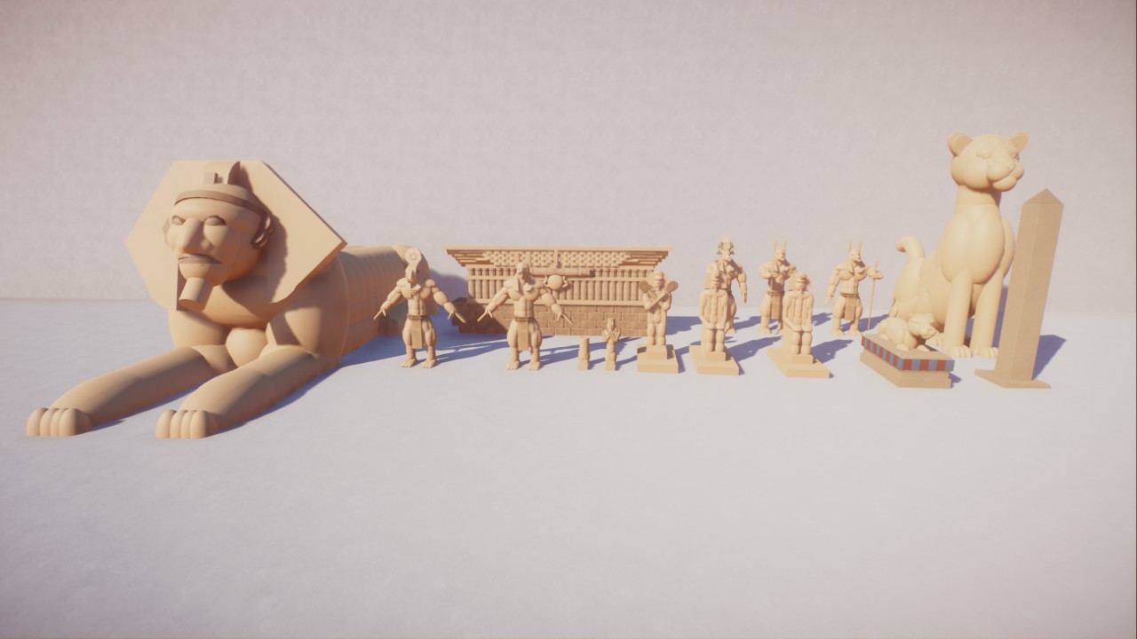 Egyptian - Statue Pack