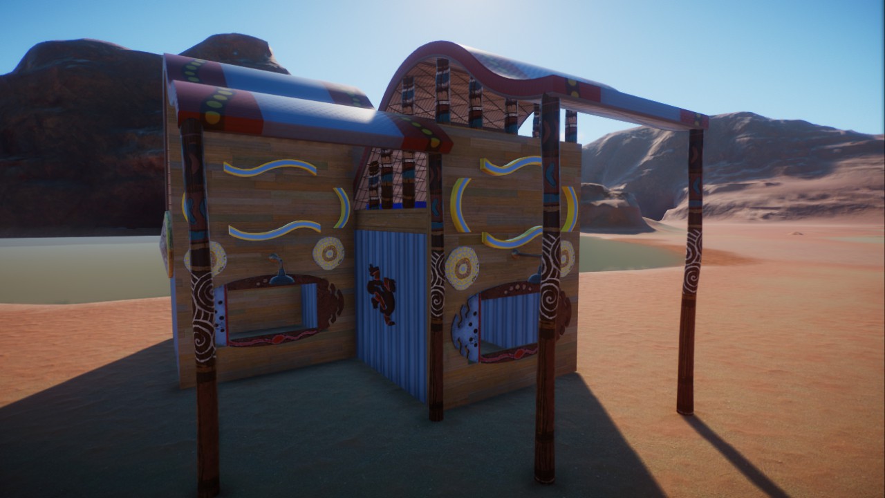 Australian Themed Double Shop Shell