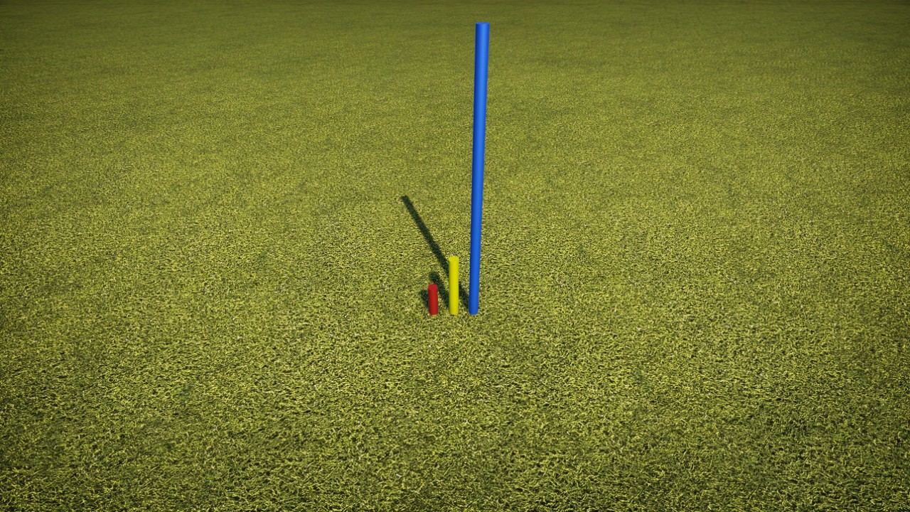 Recolorable Metallic Pole 4m