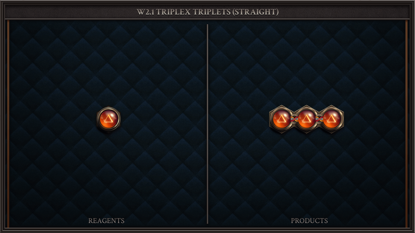 W2.1 TRIPLEX TRIPLETS (STRAIGHT)