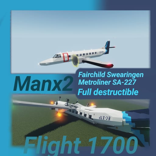 Fairchil Swearingen Metroliner SA-227 Manx2(full destructible)