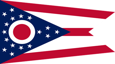 The flag of the state of Ohio