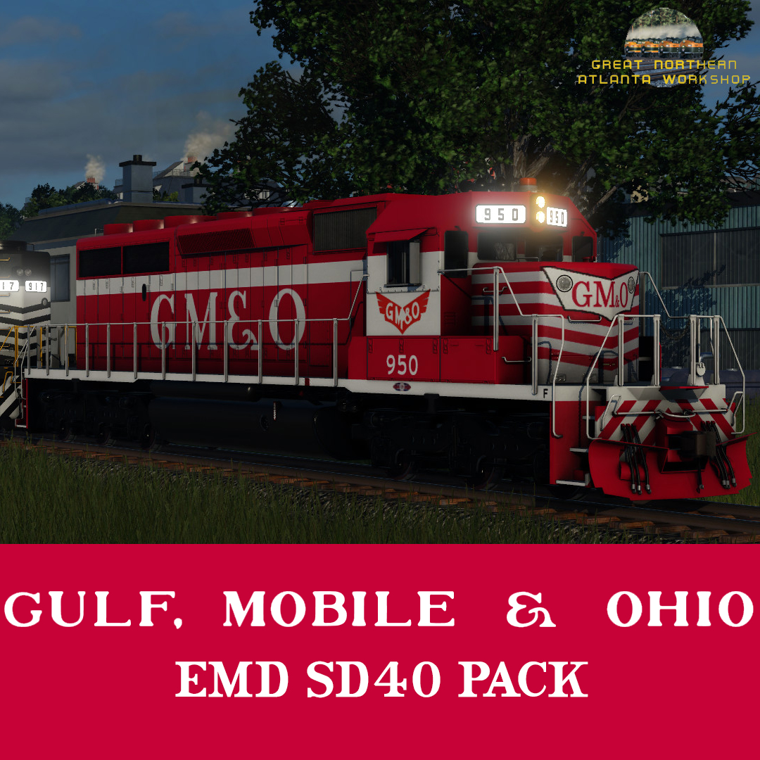 Gulf, Mobile & Ohio Railroad SD40 Pack