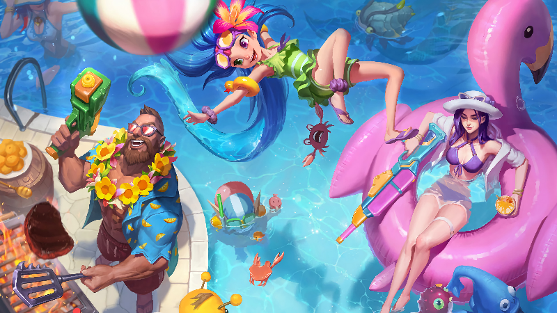 Pool Party Splash art