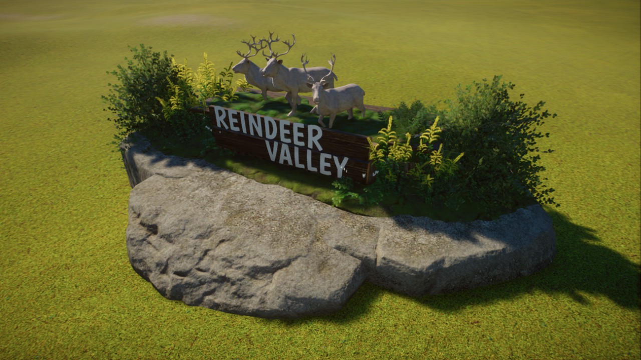 Reindeer Valley Sign