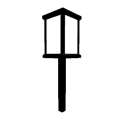 Lantern - Glow Post Black
