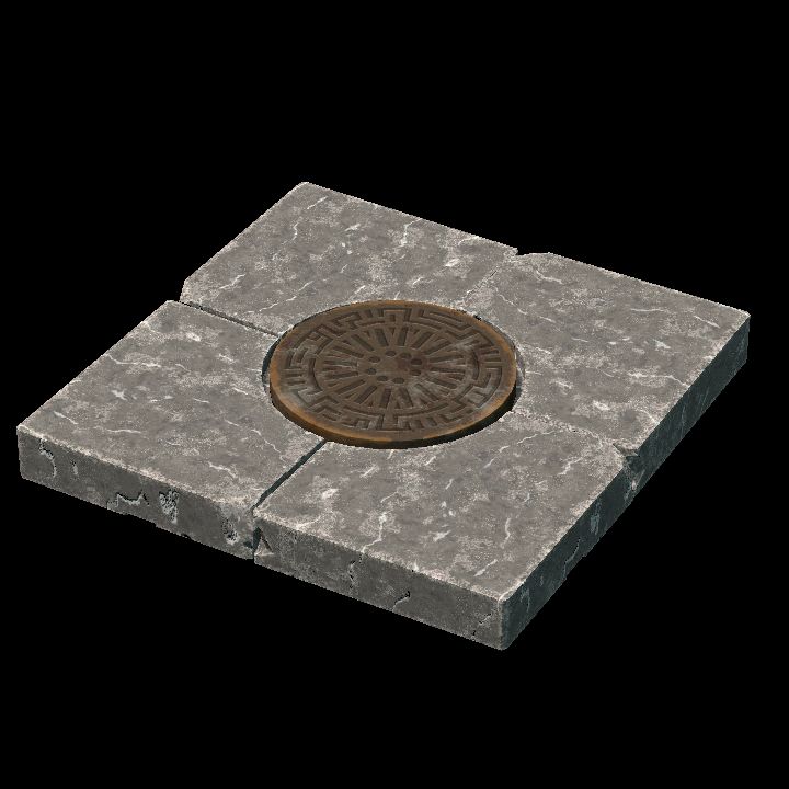 Sidewalk Sewer Cover
