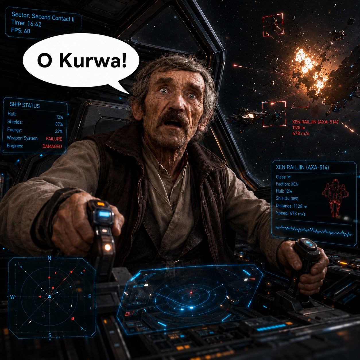 O k*rwa! - Player Ship Loss Sound