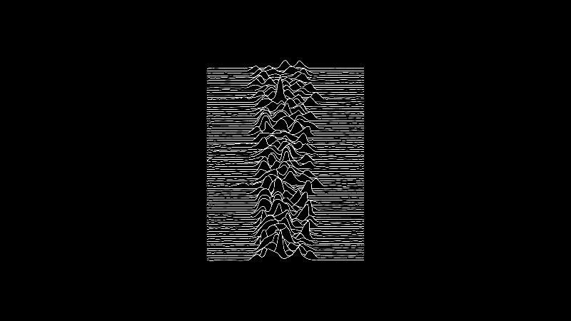 Joy Division - Unknown Pleasures - 6K Wallpaper