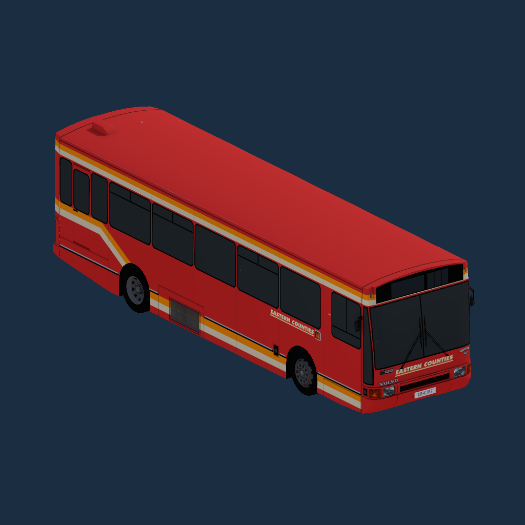 Northern Counties Paladin Volvo B10B Eastern Counties Red Branded