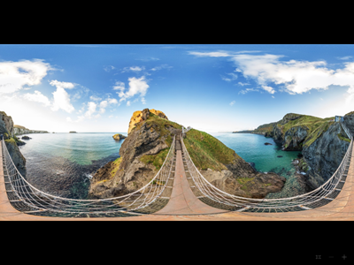 Pano Carrick-a-Rede Ropebridge