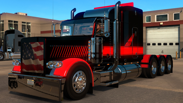 Boss Petebilt 389 Metallic USA Flag