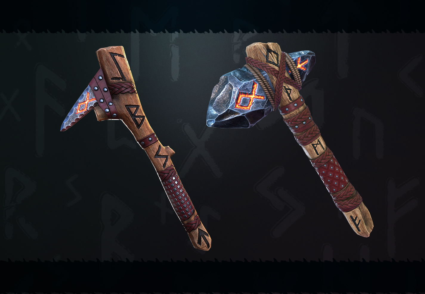 Ancient Runic Pick Axe