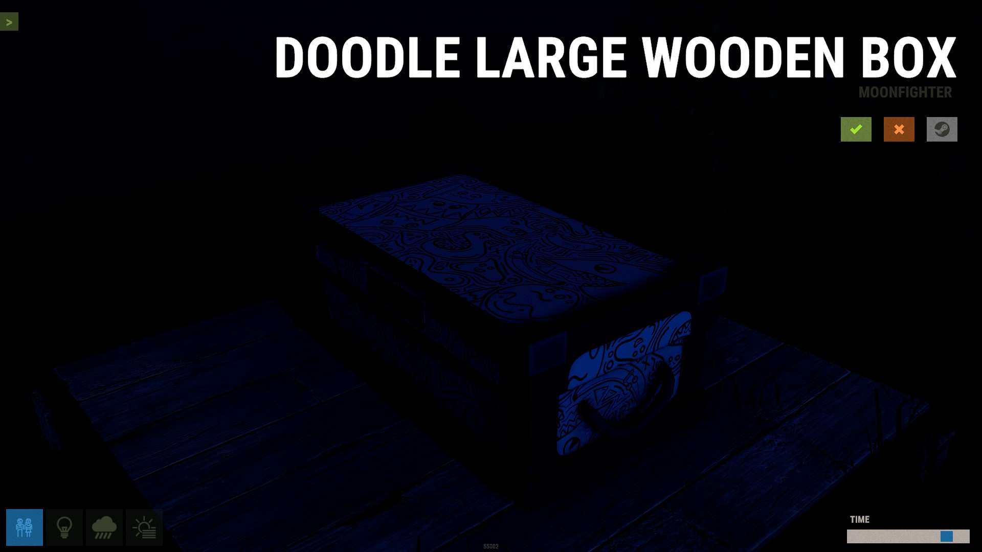 Doodle Large Wooden Box
