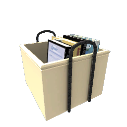 Basket of Books- Tan
