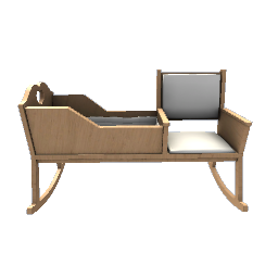 Crib and Chair- Wood