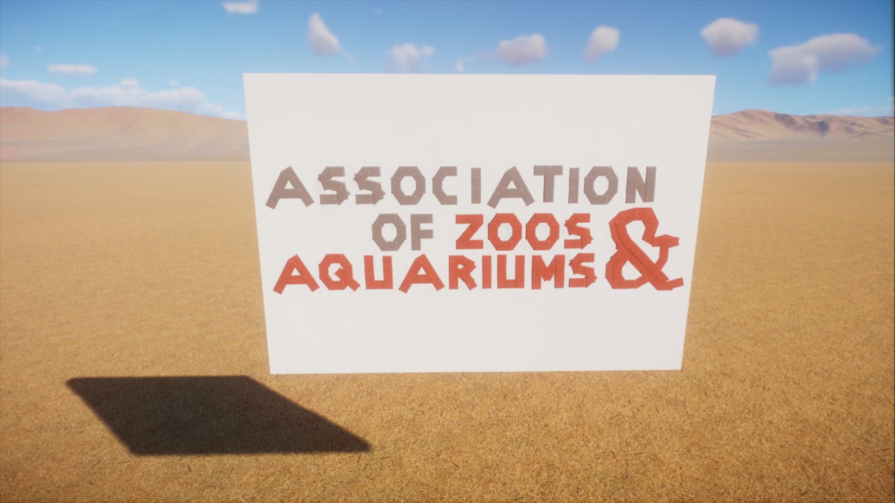 Association of Zoos and Aquariums (AZA) Sign