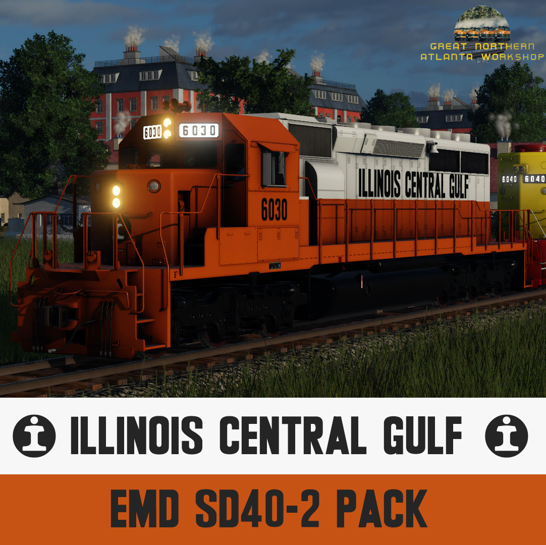 Illinois Central Gulf SD40-2 Pack