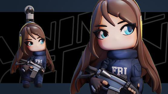 Charm | Tactical Waifu (Brunette)
