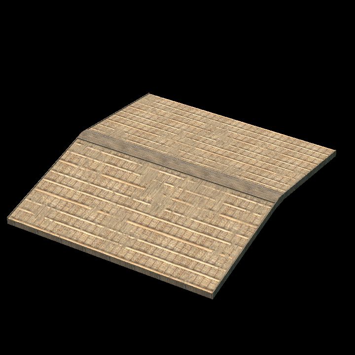 almost flat roof