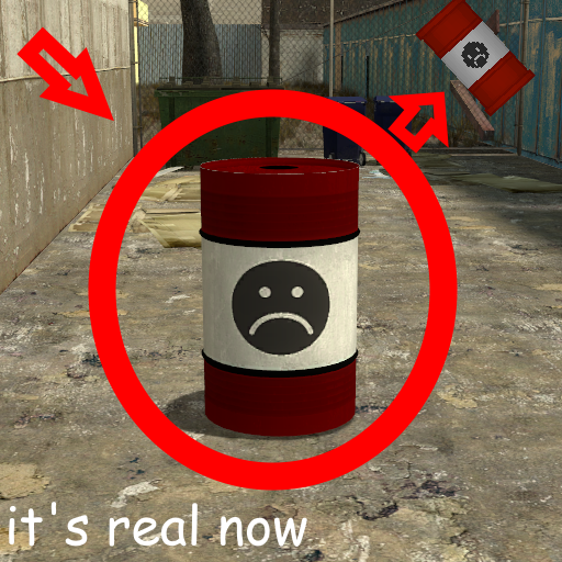 People Playground styled Explosive Barrel