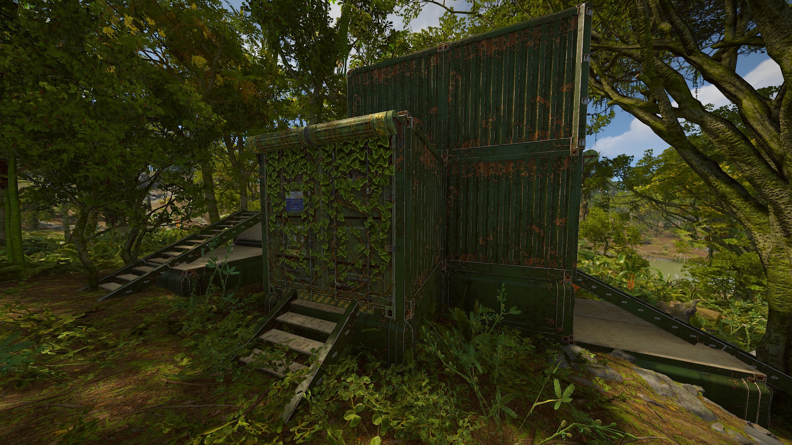 Cobalt Jungle Container Garage Door thumbnail 7