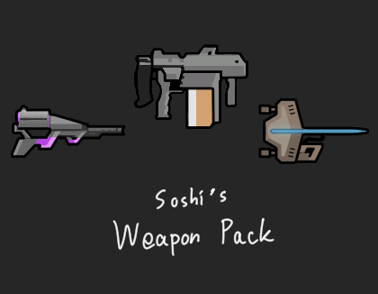 Soshi's SimpleWeaponPack mod preview for RimWorld