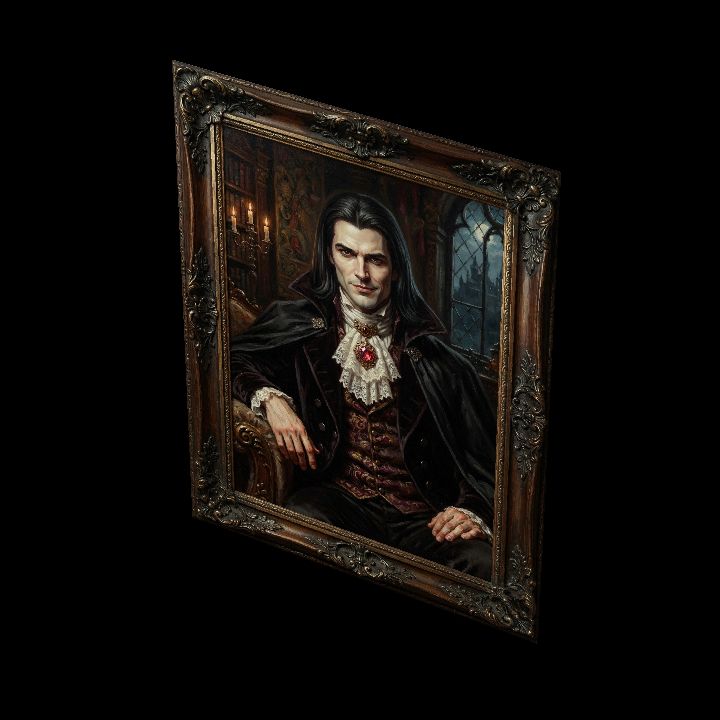 Painting, Stock Vampire Long Hair {2D}