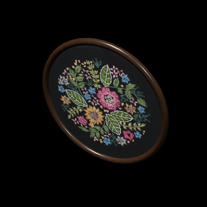 Embroidery flowers