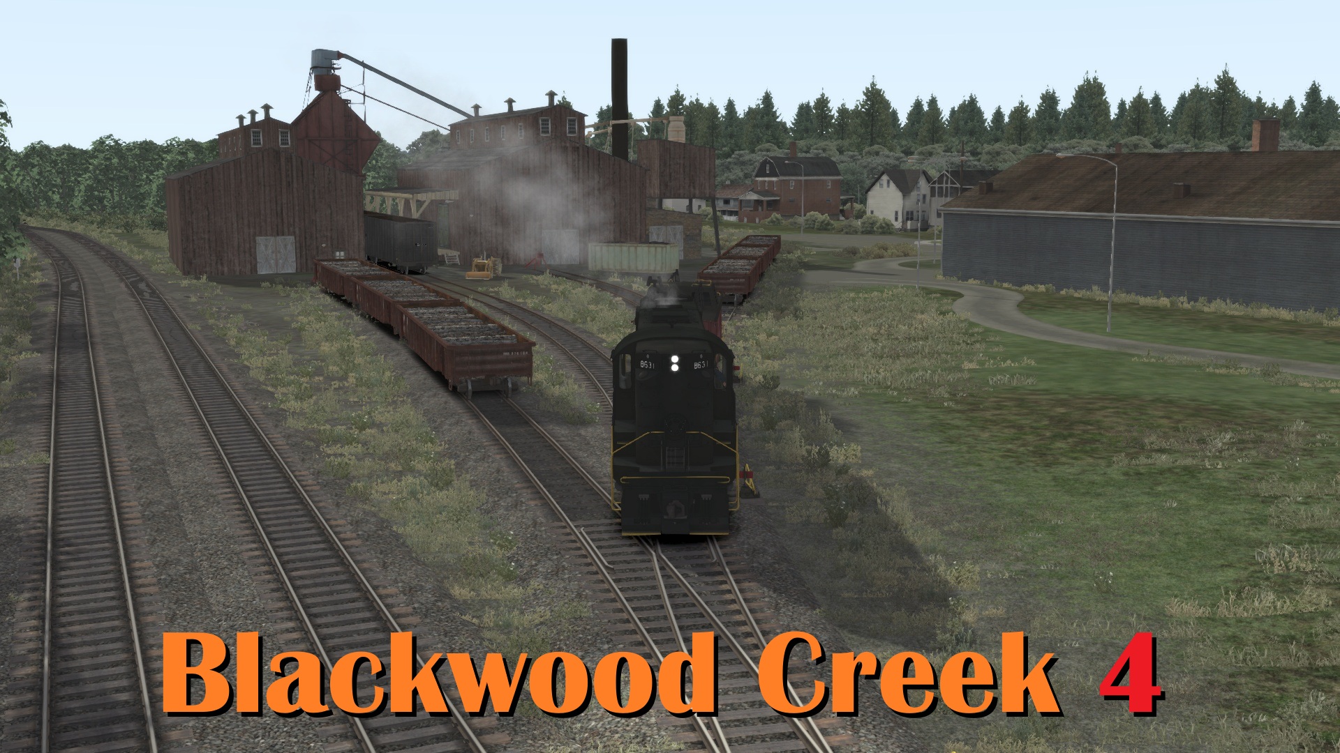 N.S1334 Blackwood Creek - PRR Alco RS11 Just outside Whitestake to Blackwood Sawmill