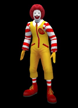 Ronald McDonald replaced Hunter